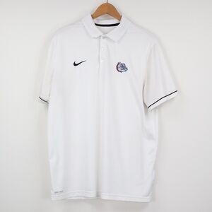 Men's Nike White Gonzaga Bulldogs Varsity Performance Polo
